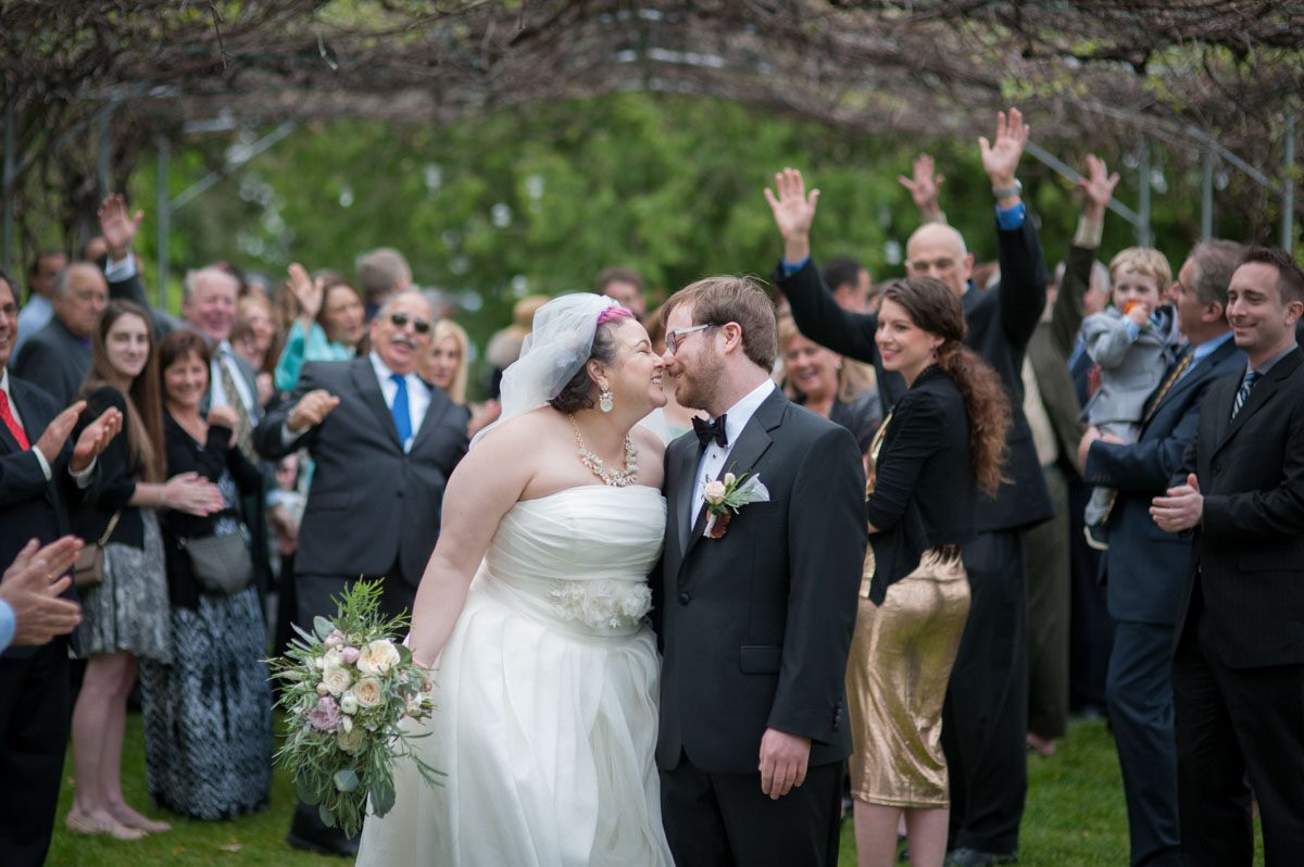A Unity Tree Wedding Ceremony introducing Mr. and Mrs.