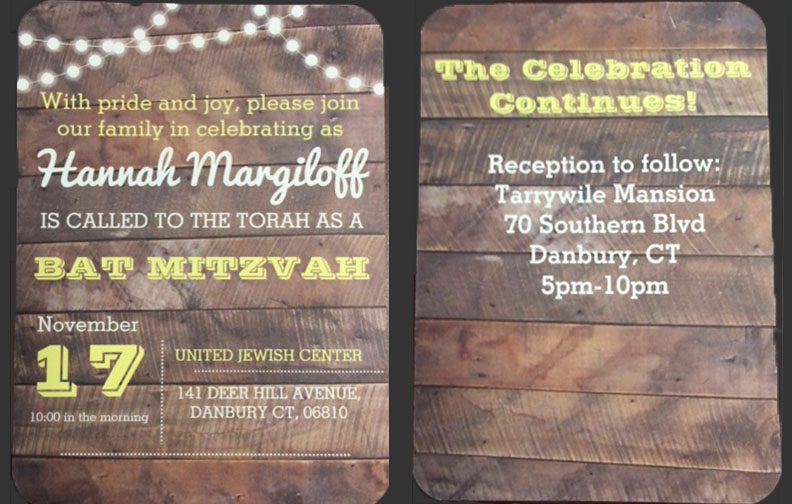 Events at Tarrywile Mansion photo if bat mitzvah invitations